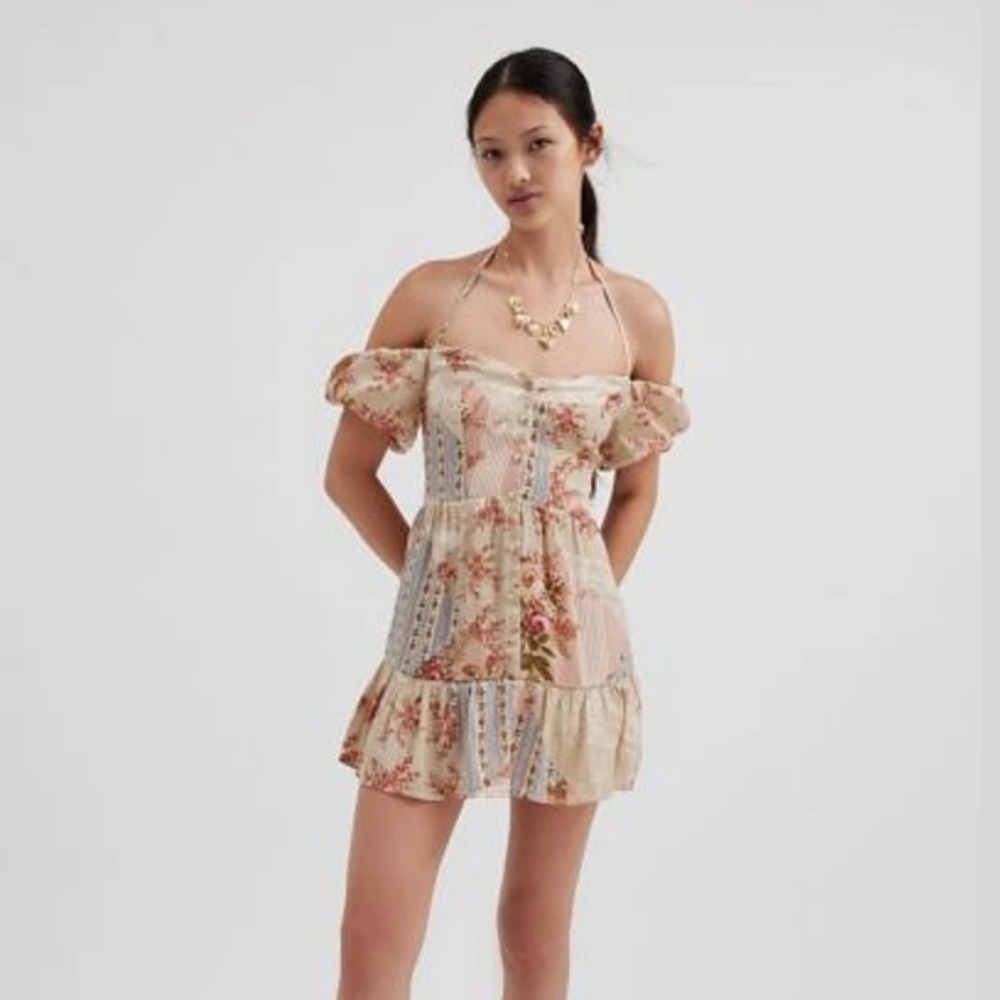 Kimchi Blue Courtney Cold Shoulder Mini Dress